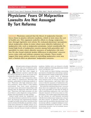 Physicians’ Fears Of Malpractice Lawsuits Are Not Assuaged By Tort Reforms.jpg